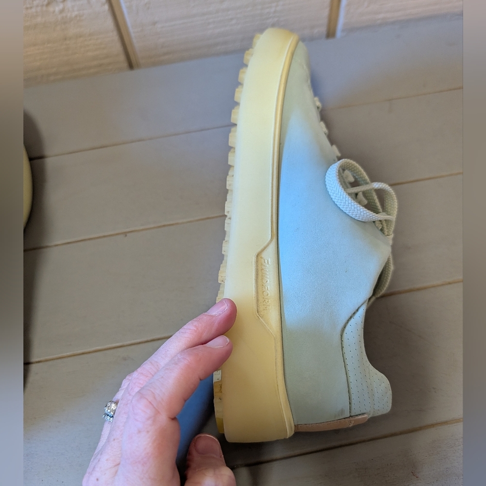 ECCO W GOLF TRAY Laced Shoes Blue Yellow Women's 10 - Picture 12 of 15